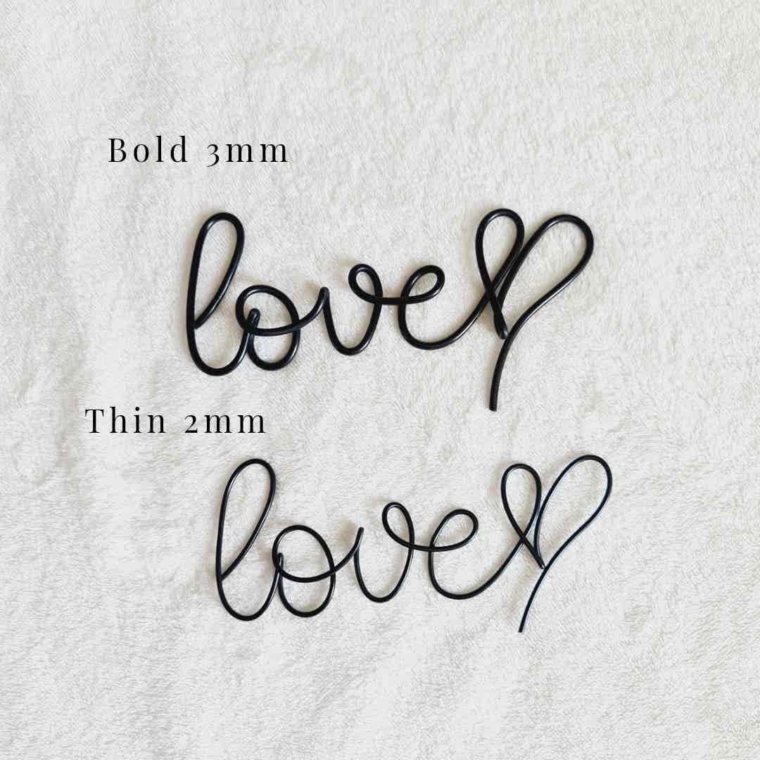 Personalised Wire Words - 7cm - Image 5