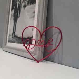 Couples Heart Initials Letter Box Gift